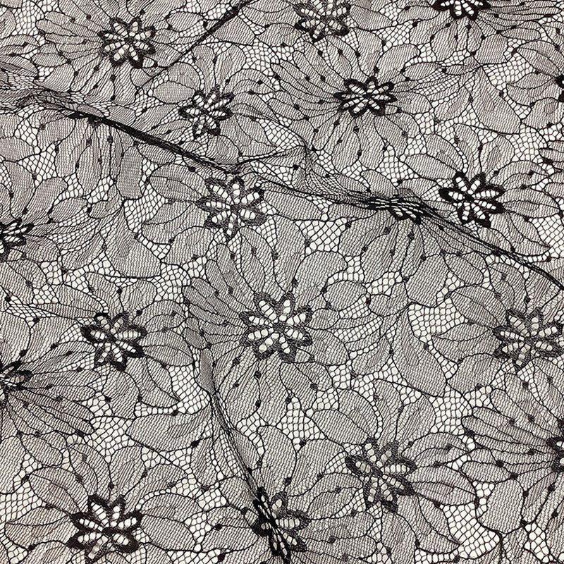 Lace Fabric Scallop Edge Floral for Women's Wear Wholesale Supplier 4